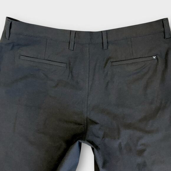 Callaway Classic Chino Casual Golf Shorts Stretchy Size 38 Dark Brown Flat Front - Picture 6 of 12